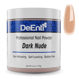 DeEnti Acrylic Nail Powder, 4oz Dark Nude Acrylic Powder Dip for Nails, Long Lasting Salon Quality, Bubble Free Professional Nail Powder for Manicure Nail Art, Fake Nails, Nail Carving & Extensions