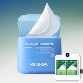Mediheal Derma Toner Pad Hyaluronic Acid, 100 sheets, 1 unit 메디힐 더마 토너 패드 히알루론산, 본품 100매, 1개