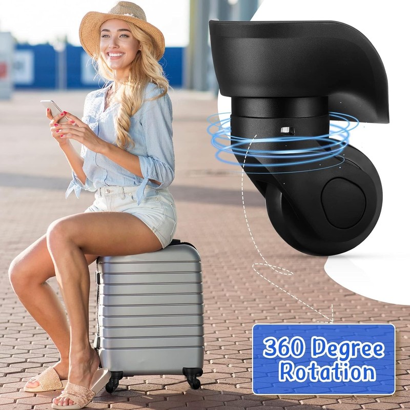 JUVEL 1 Pair of Replacement Wheels for Suitcases – Replacement