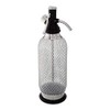 iSi Classic Steel Mesh SodaMaker Bottle (1 Quart) with CO2