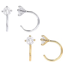 Lymphvity Earrings, 2 Pairs of Lymphatic Earrings, Zirconia Lymphatic Drainage Earrings, Magnetic Acupuncture Earrings for Women, Fashion Jewellery Gifts for Women (Gold, Silver), Copper, Mystic Topaz