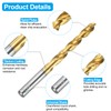 sourcing map Tap and Drill Bit Set, 1pcs M12 x