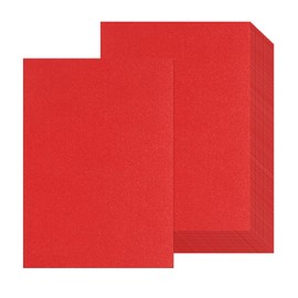 20 Sheets A4 Red Glitter Cardstock Paper, Thick Glitter Craft Paper 250gsm Sparkle Cardstock for Scrapbook DIY Art Project Greeting Cards Wedding Birthday Party Decoration (Red)