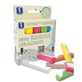 Feuchtmann 657.7011 My Favourite Chalk, 5 Sticks High-Quality Chalk for Street and Blackboard, Suitable for Ages 3 and Above