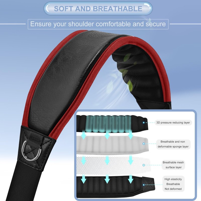 ZINZ 77" Shoulder Strap with Neoprene Thick Padded, Universal Bag