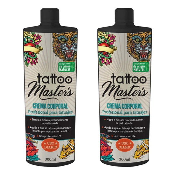 Tattoo Masters Crema Corporal para Tatuajes 300 ml (2 Piezas)