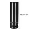 TOP-VIGOR 1/2 Drive by 17mm Deep Impact Socket 3.15" Length,