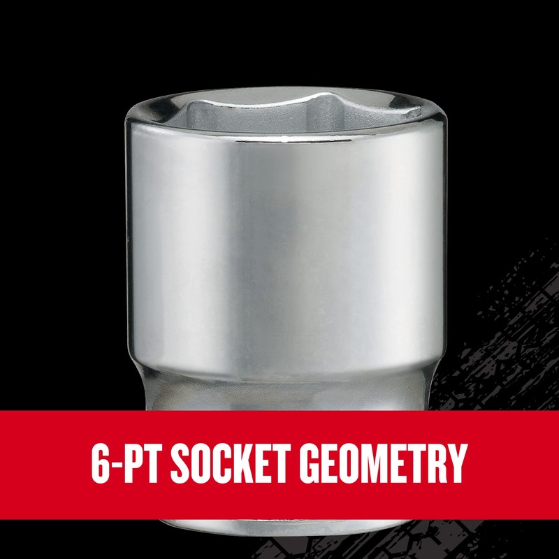 CRAFTSMAN V-SERIES Socket Set, Shallow MM, 3/8 Inch Drive, 18