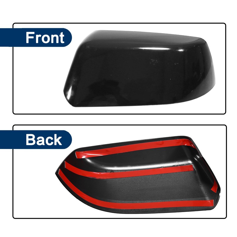 ROWORKX 2pcs Top Half Mirror Covers Compatible with 2015-2019 Chevy