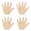 Sunstar S2849488 Stationery Sticky Notes, Die Cut, Back of Hand,