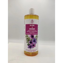 Humaira - King of Natural Products TEA TREE & ROSEMARY LIQUID SOAP | 32 OZ | KING OF NATURAL PRODUCTS