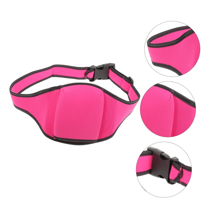 Kisangel 3pcs Mic Belt Adjustable Waist Pouch for Fitness Neoprene
