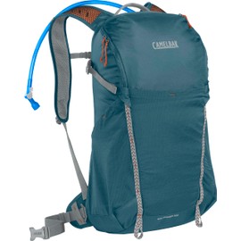 CamelBak Rim Runner X22 Hiking Hydration Backpack with 1.5L Reservoir Bladder, Blue Granite