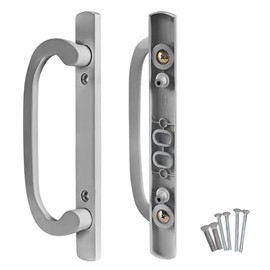 8.5" Legacy Sliding Patio Glass Door Dummy Handle Replacement Set | Sash Controls 2265 Handle Dummy, No Mortise, Fits 3-15/16" Screw Holes & 1-1/4" to 2-1/4" Door Thickness - No Latch (Brushed Chrome)