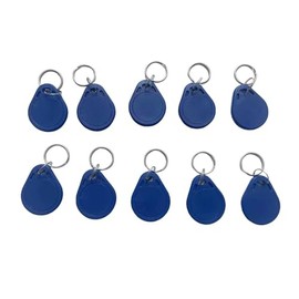 YARONGTECH - Llavero RFID de 13,56 MHZ, etiquetas de control de acceso, color azul (paquete de 10)