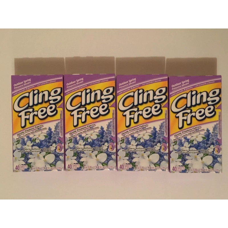 Cling Free 4 PACK - Cling Free Fabric Softener Dryer