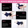 AOFITEE Dog Thunder Jacket with Hood, Breathable Medium Dog Anxiety