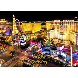 Las Vegas City Birthday Card
