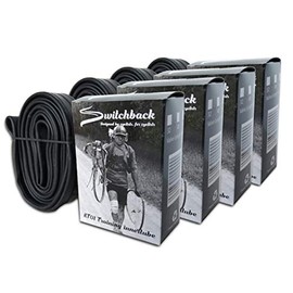 Switchback Inner tubes 700c 25-32c, 48mm Valve Length - (4 Pack) | For road bike, cyclo-cross, touring, commuter, TT bikes