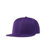 Underground Kulture Plain Flat Peak Snapback Baseball Cap Purple