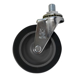 Uei Caster: L Series LT Type Free-Caster Elastomer Car Wheel Diameter 2.9 inches (75 mm) Screw Size M12 x 14 Pitch: 0.5 inches (1.25 mm) Manufacturer Model: LT-75EL, M12 x 14