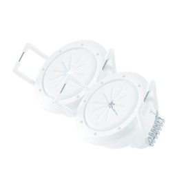 Construct Pro Speedy’Z Mini Spring-Lock Cable Pass-Through Port – Pair, White, 1.5” Outer / 1” Inner Diameter