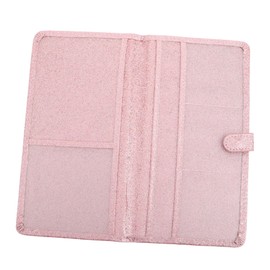 GANAZONO Pu Id Card Holder Pink Car Document Organizer Insurance Card Case Car Essentials Pouch