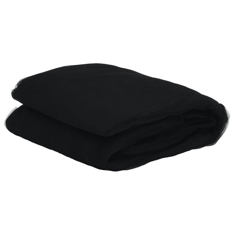 vidaXL Black Rectangular Indoor/Outdoor Mosquito Net - Foldable Polyester Mesh,