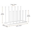 pickpiff Free Standing Shoe Racks - White Metal Boot Rack