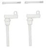SANEI PW902-33 Toilet Seat Attachment Repair Bolt Set, Long, White,