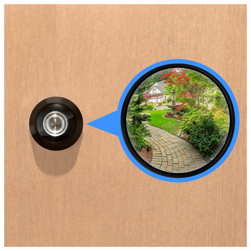 Nuk3y 220 Degree Wide Angle Heavy Duty Door Viewer (2