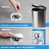 INVIHUG, 50 Pack, Disposable Shower Drain Hair Catcher Mesh Stickers,