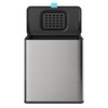 Stainless Steel Hanging Trash Can with Lid and Inner Bucket,