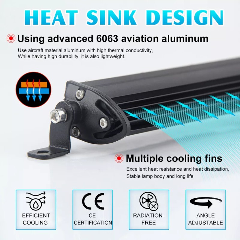 MAYELLO 4pcs 12" LED Work Light Bars Spot Flood Combo