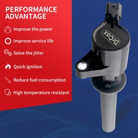 DrCax OEM Ignition Coil DG513 UF406 C1387 FD495 Compatible with Ford Mercury Mazda Fits 2001-2005 Escape,Taurus DG500 C1458 FD502 - V6 3.0L Engines - 1 Pack