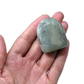 Aquamarine Crystal Standing Palm Stone - Aquamarine Palm Stones and Crystals, A++ Grade Gemstones and Crystals - Healing Crystals and Healing Stones Office Home Decor Gifts