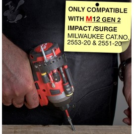 DIY Rabbit Magnetic Bit Holder for M12 Milwaukee Fuel Gen2 Impact & Surge 2553-20 & 2551-20