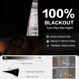 YZ HOME Pinch Pleated Blackout Curtains 2 Pages Linen Full Black Out Curtains for Bedroom Living Room Darkening Thermal Insulated 102 Inch Thick Pinch Pleat Drapes with Hooks 40" Wx102 L,Ivory