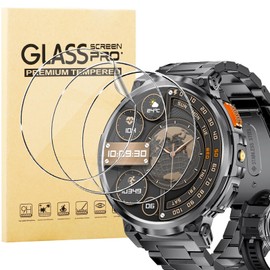 KUSINHOKA 3 Stück Schutzfolie kompatibel mit DREMAC Smartwatch FV6 (1.85 Zoll), [Anti-Kratzen] Weiche TPU Displayschutzfolie, Vollständige Abdeckung HD Klar Anti-Fingerprint Folie für DREMAC FV6