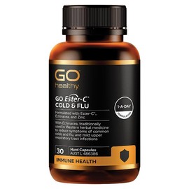 GO Healthy Ester-C Cold & Flu Relief 30 Hard Capsules