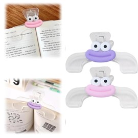 Book Clips, Set of 2, Study Clips, Holds Books, Decorative, Convenient, Easy to Use, Durable, Plastic, Paper, Documents, Reference Books, Stylish, Stationery, Food Storage, School, Office Supplies