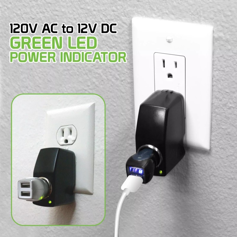 Cellet Power Converter, 120V AC to 12 V DC (3000mA)