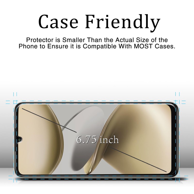 KAREEN Screen Protector for Cricket Outlast 5G 2024 / AT&T