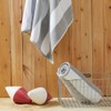 Stylish 4 Piece Light Gray Beach Towel Set, 100% Cotton,