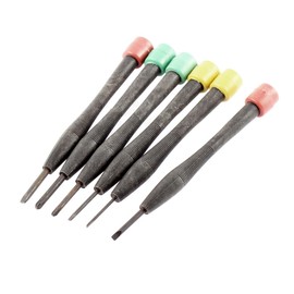 IIVVERR 1mm 1.5mm 2mm 3mm Slotted Phillip Tip Screwdrivers Tool Kit 6 in 1 (1mm 1.5mm 2mm 3mm Juego de herramientas destornilladores de punta Phillip 6 en 1