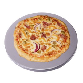 Old Stone Pizza Kitchen Glazed Round Pizza Stone for Oven and Grill, 16 inch