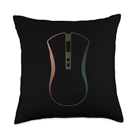 RGB case modding a pc masterrace Gaming Computer mouse Throw Pillow