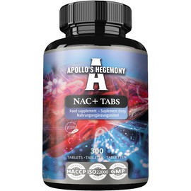 NAC+ 150 mg - N-Acetyl L-Cysteine and Artichoke Extract, 300 Vegan Tablets, 1200 Servings, Amino Acid Dietary Supplement, Supports Detox and Liver Health - by Apollo's Hegemony