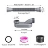 Low Profile Flexible Bathtub Shower Drain Pipe Kit - Flat