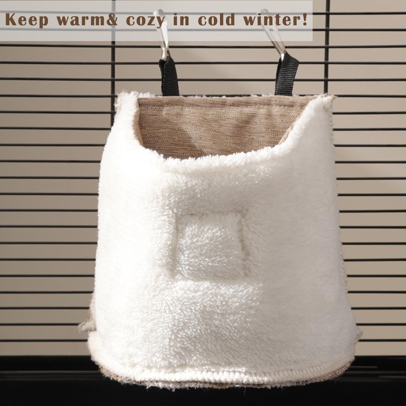 FiboPawer Sugar Glider Sleeping Bag, Cage Hanging Bag, Warm Cage